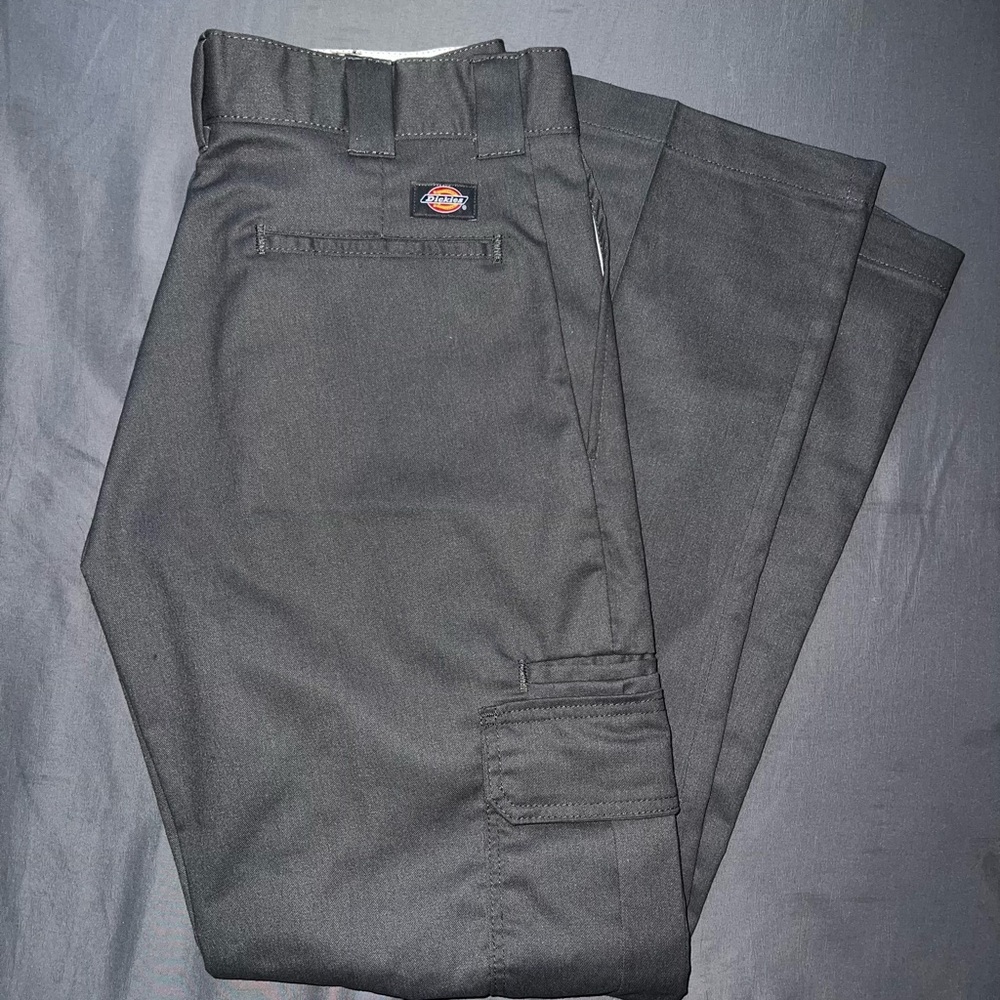 Dickies Men's Charcoal Cargo Pants